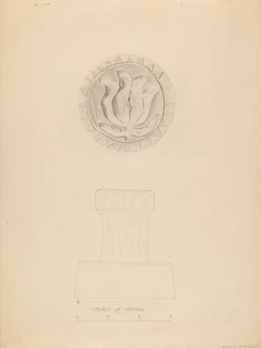Butter Mold by Donald Streeter, index of american design, 1935-1942