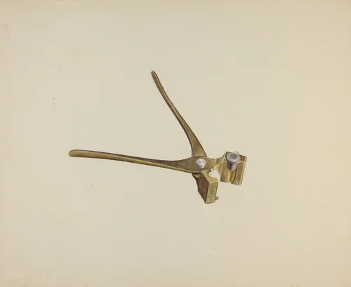 Bullet Mold by Stanley Mazur, index of american design, 1942