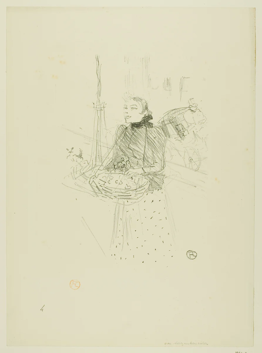 Buy my Pretty Violets, from Mélodies de Désiré Dihau by Henri de Toulouse-Lautrec, print, 1895
