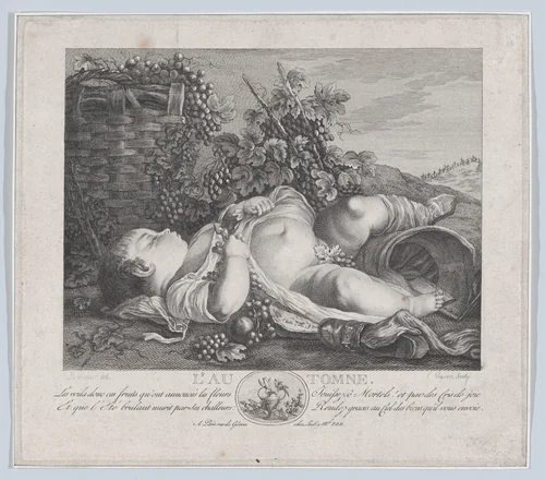 Autumn by Etienne Claude Voysard, print, 1766-1812