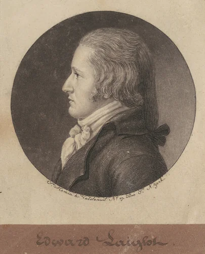 Edward William Laight by Charles B. J. Févret de Saint-Mémin, print, 1797