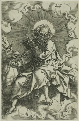 St. Luke, from The Four Evangelists by Heinrich Aldegrever, print, 1539