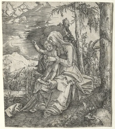 The Virgin in a Landscape by Albrecht Altdorfer, print, 1510-1520