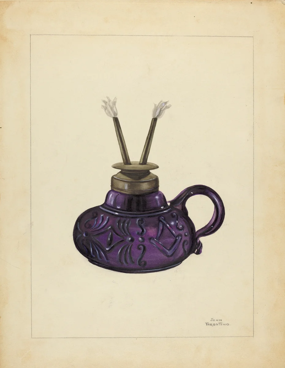 Lamp by John Tarantino, index of american design, 1940