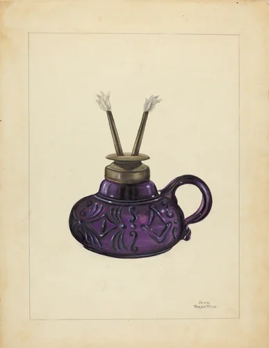 Lamp by John Tarantino, index of american design, 1940