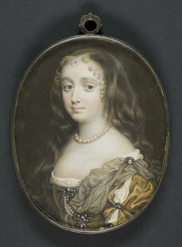 Portrait of Frances Theresa, Duchess of Richmond (1648-1702) by Richard Gibson, painting, 1670-1680