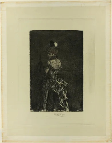 First Step by Félicien Rops, print, 1883