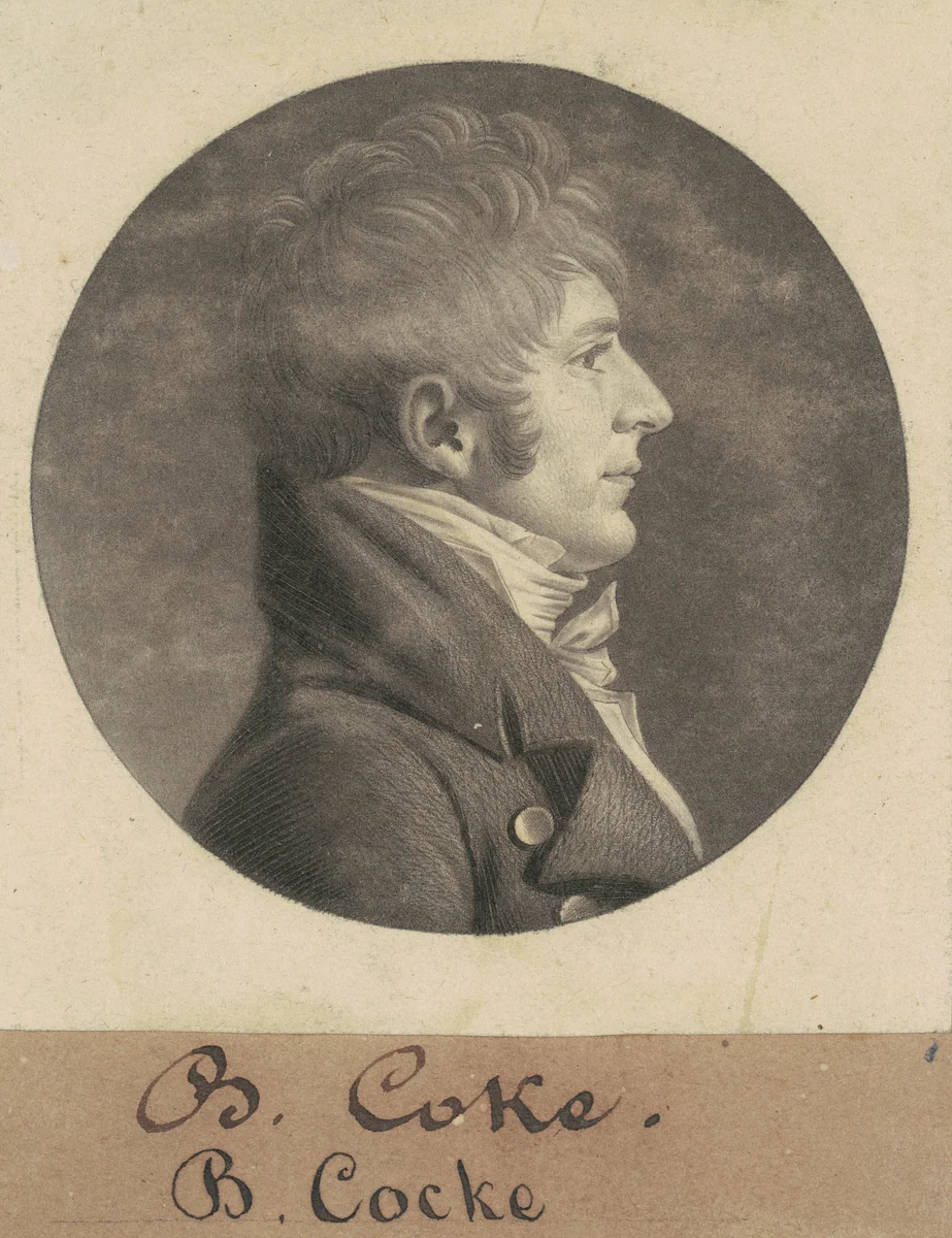 Benjamin Cocke by Charles B. J. Févret de Saint-Mémin, print, 1805