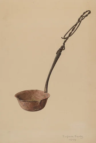 Melting Ladle by Eugene Bartz, index of american design, 1939