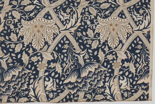 Flower Pattern Printed Fabric (no. 23586) by William Morris, design