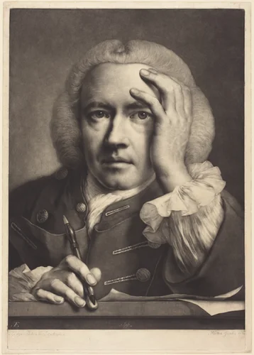 Self-Portrait by Thomas Frye, print, 1760