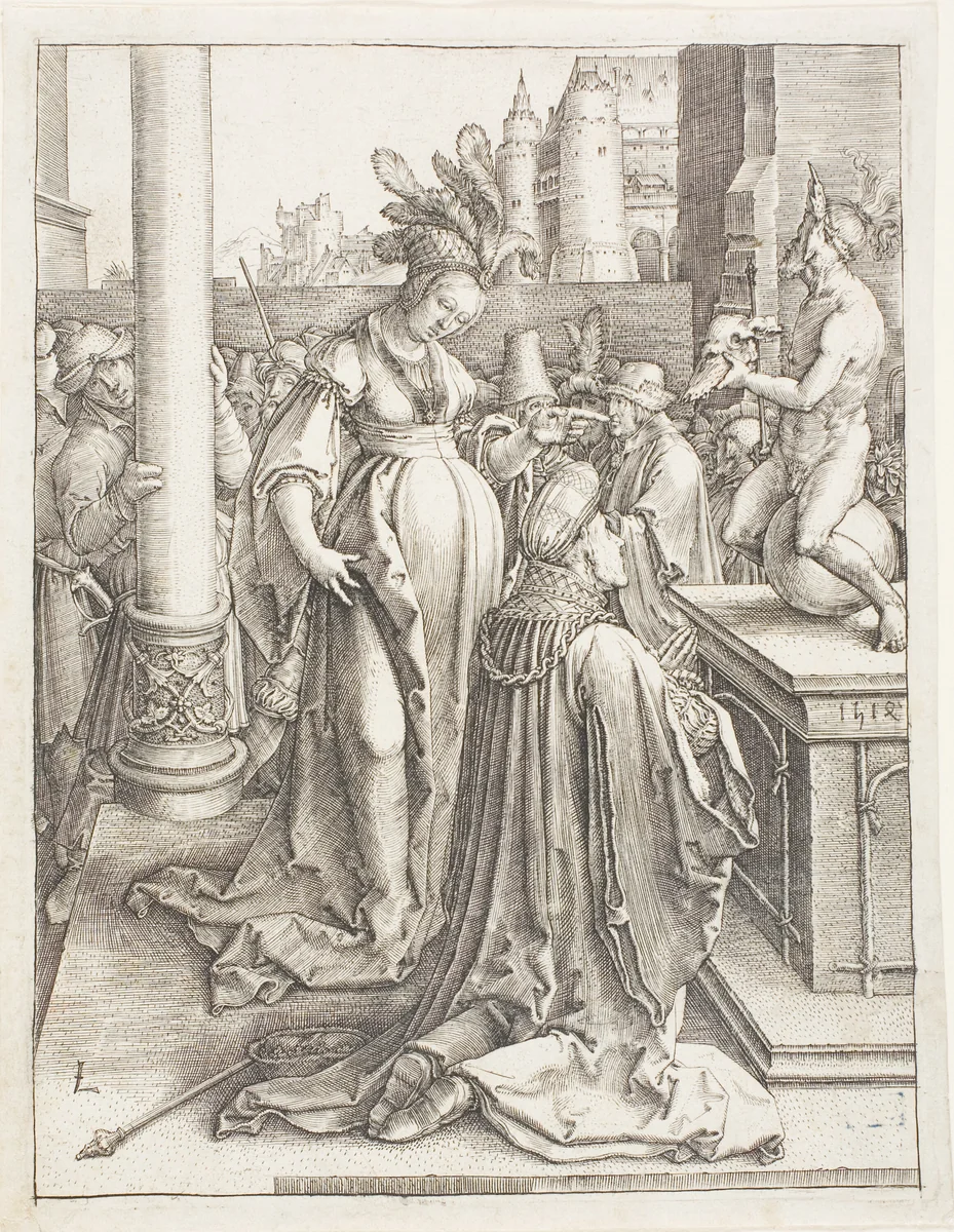 Solomon's Idolatry by Lucas van Leyden, print, 1514