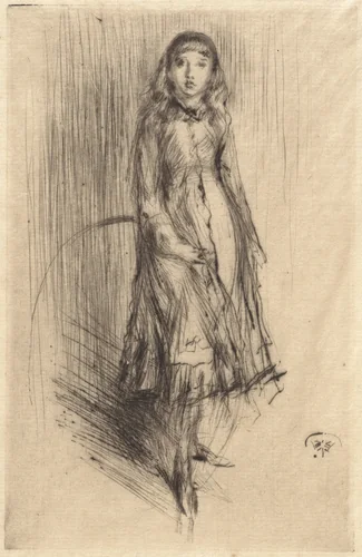 Florence Leyland by James McNeill Whistler, print, 1873