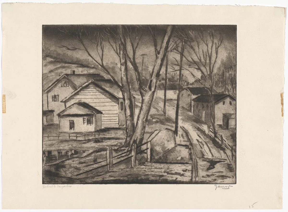 Road to Saugerties by Emil Ganso, print, 1940