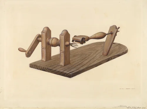 Apple Peeler by Henrietta S. Hukill, index of american design, 1939