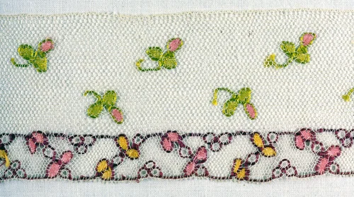 Border by England, textile, 1790-1810