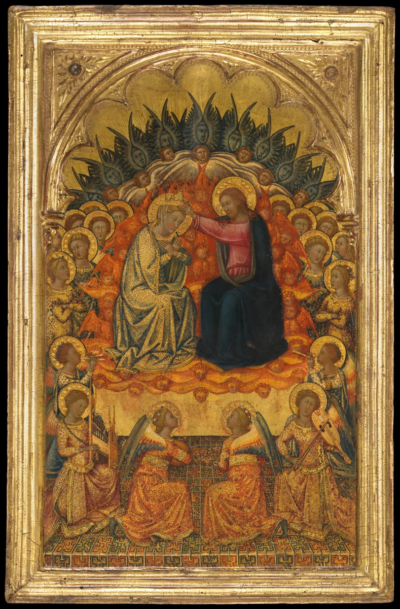 The Coronation of the Virgin by Niccolò di Buonaccorso, painting, 1377-1383