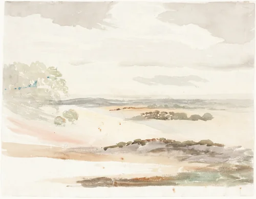 An Extensive View in Shropshire by Cornelius Varley, drawing, 1803