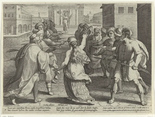 Gevaren van het proces by Unknown, print, 1593-1597