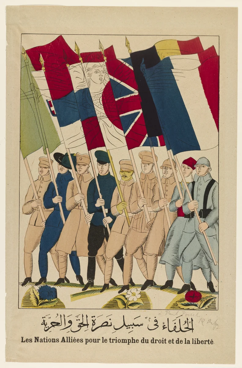 The Allies by Raoul Dufy, print, 1914