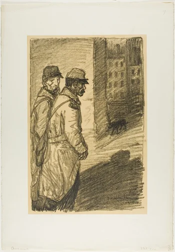 Stray Dogs by Théophile Alexandre Steinlen, print, 1915