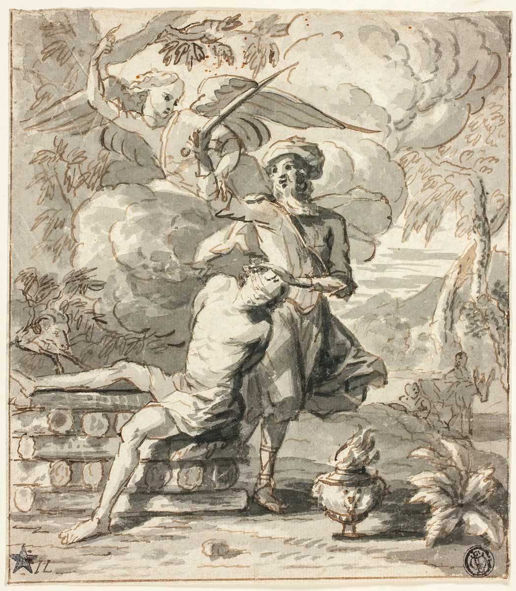 Sacrifice of Abraham by Jan Andrea Lievens
Jan Luyken, drawing, 1627-1712