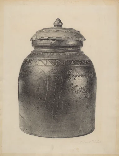 Sugar Jar by Robert Gilson, index of american design, 1938