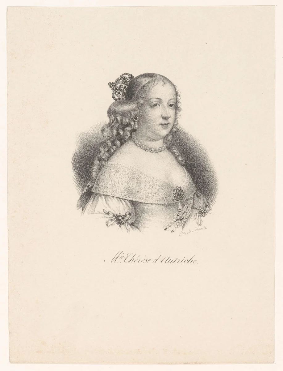 Portret van Maria Theresia van Oostenrijk by anonymous, print, 1818-1842
