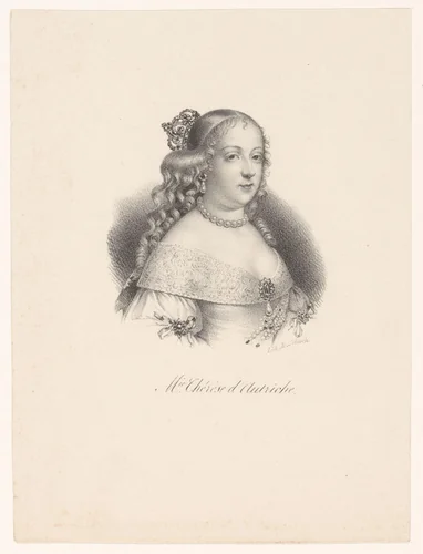 Portret van Maria Theresia van Oostenrijk by anonymous, print, 1818-1842