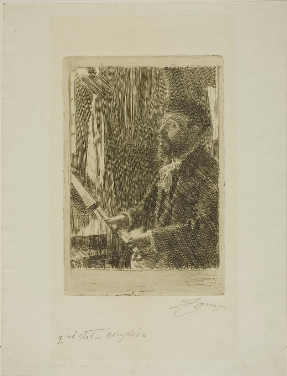 J.B. Faure by Anders Zorn, print, 1891