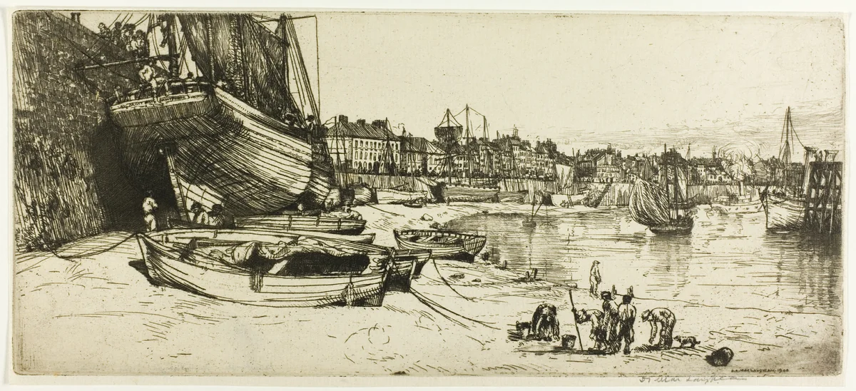 Le Port de Boulogne-sur-Mer by Donald Shaw MacLaughlan, print, 1902