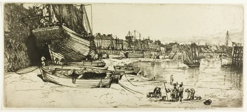 Le Port de Boulogne-sur-Mer by Donald Shaw MacLaughlan, print, 1902