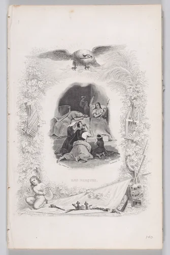 The Fates, from "The Complete Works of Béranger" by Tony Johannot, print, 1829