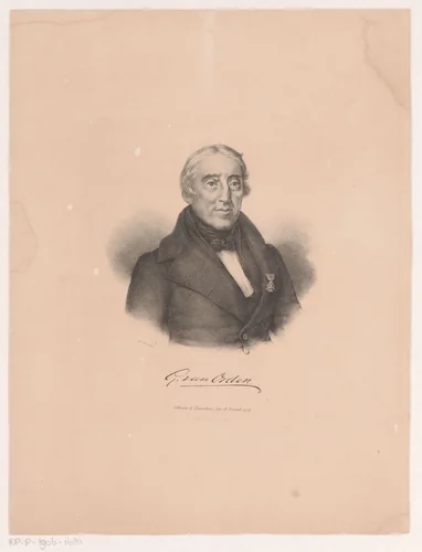 Portret van Gerrit van Orden by anonymous, print, 1841