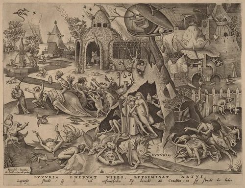 Lust by Pieter van der Heyden
Pieter Bruegel the Elder
Hieronymus Cock, print, 1558