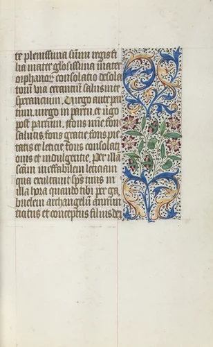 Book of Hours (Use of Rouen): fol. 19r by Master of the Geneva Latini, book, 1465-1475