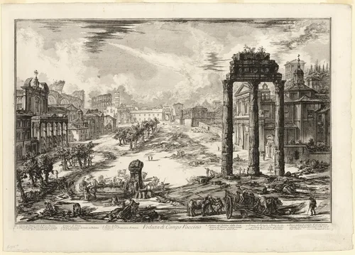 View of the Campo Vaccino, from Views of Rome by Giovanni Battista Piranesi, print, 1772