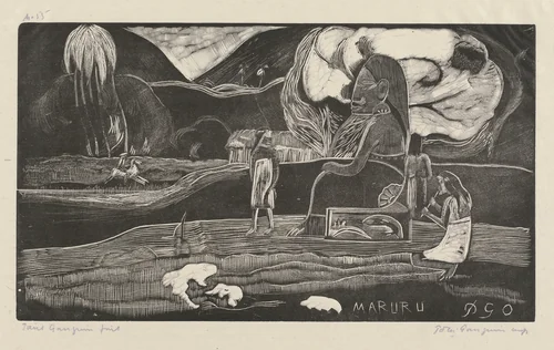 Maruru (Thank You) by Paul Gauguin, print, 1894-1895