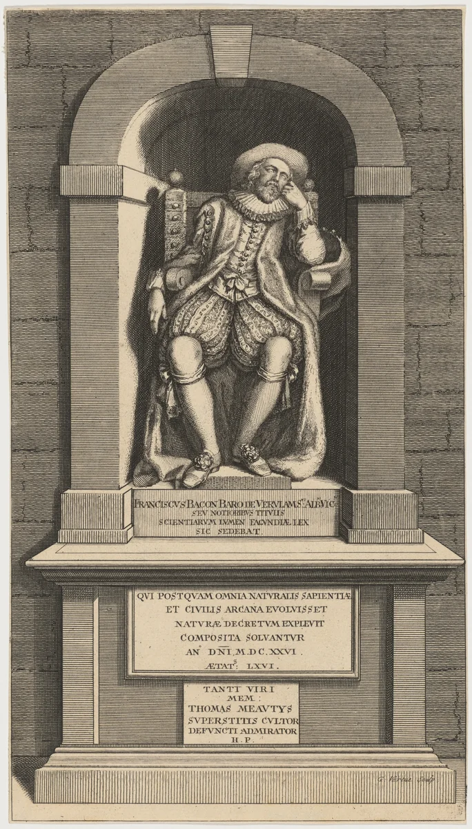 Francis Bacon by George Vertue, print, 1684-1756