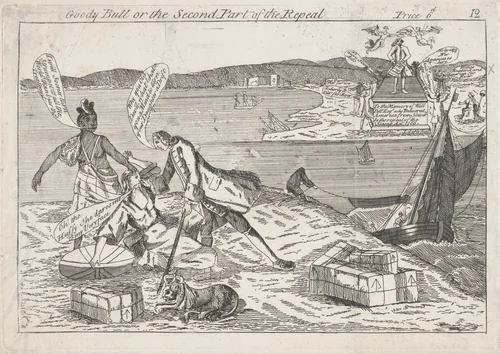 Goody Bull or the Second Part of the Repeal by anonymous, print, 1766