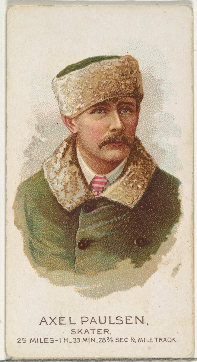 Axel Paulsen, Skater, from World's Champions, Series 2 (N29) for Allen & Ginter Cigarettes by Allen & Ginter, print, 1888