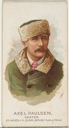 Axel Paulsen, Skater, from World's Champions, Series 2 (N29) for Allen & Ginter Cigarettes by Allen & Ginter, print, 1888