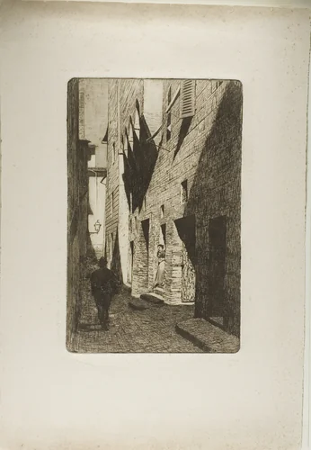 Casa di Dante da Castiglione by Telemaco Signorini, print, 1886
