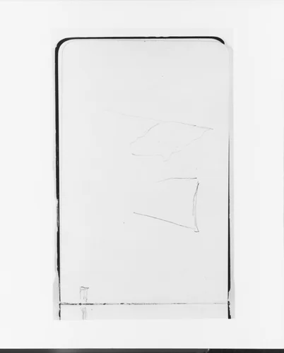 Study of a Flag for the Landing of Columbus (from Sketchbook) by Albert Bierstadt, artwork, 1891