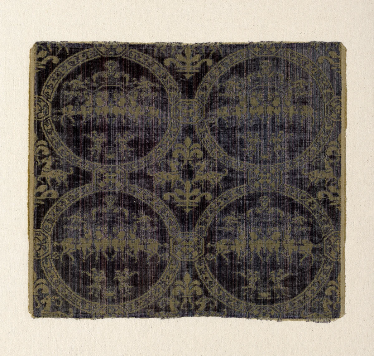 Panel by France or Italy, textile, 1801-1900