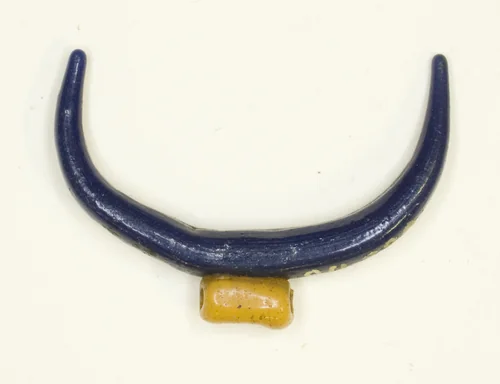 Amulet of the Lunar Crescent by Egyptian, metalwork, -1300
