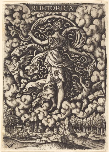 Rhetorica (Rhetoric) by Virgil Solis, print, 1514-1562