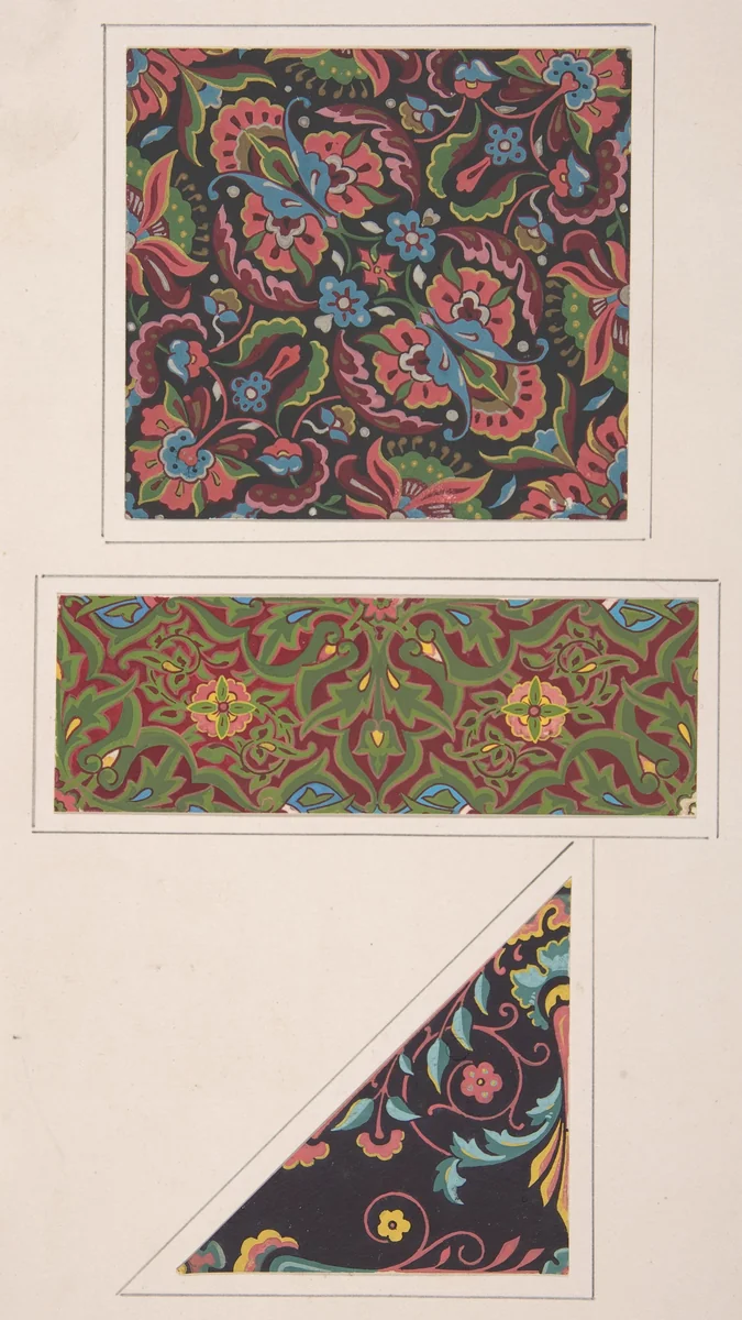 Design drawing by Christopher Dresser, drawing, 1878-1888