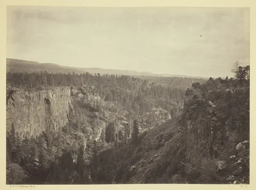 North Fork Cañon, Sierra Blanca Creek, Arizona by Timothy O'Sullivan, photograph, 1873