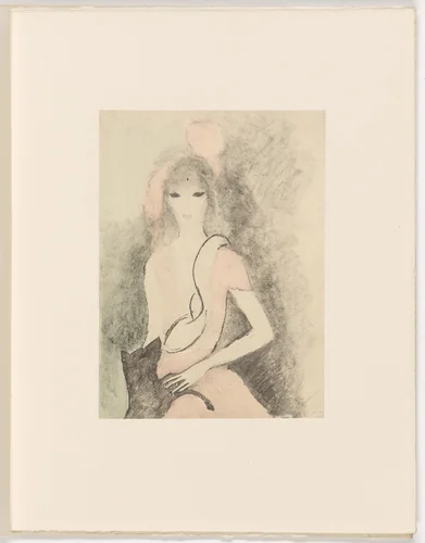 Plate (folio 26) from Les Biches, vol. I by Marie Laurencin, illustrated book, 1924